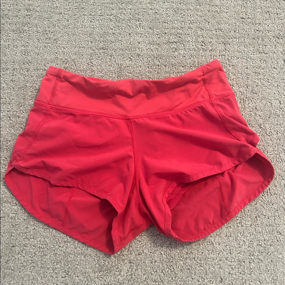 Lululemon hot pink speed up shorts